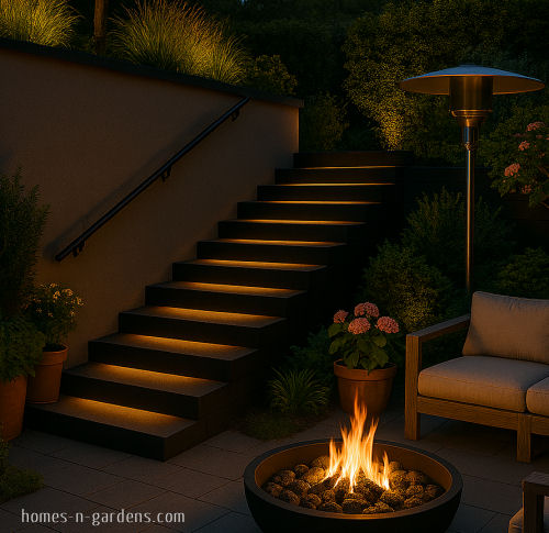 Low voltage lighting on stairs